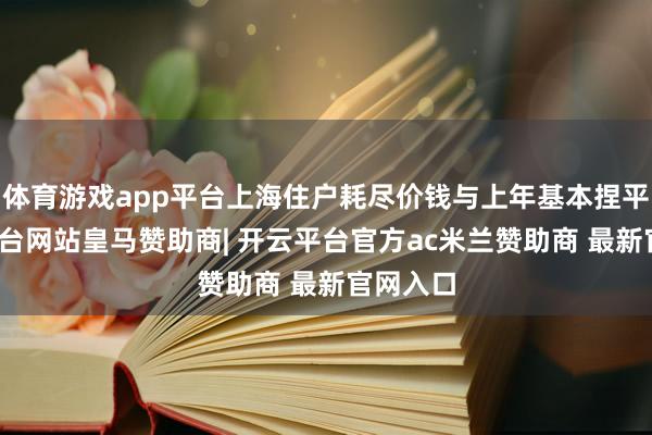 体育游戏app平台上海住户耗尽价钱与上年基本捏平-开云平台网站皇马赞助商| 开云平台官方ac米兰赞助商 最新官网入口